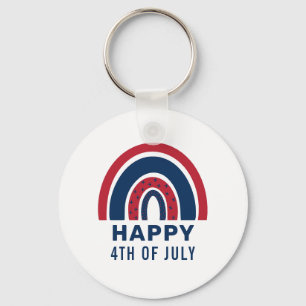 Porte-clés American Rainbow USA Independence Day 4 juillet
