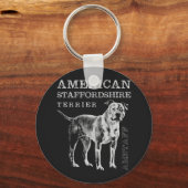 Porte-clés American Staffordshire Terrier - Amstaff (Recto)