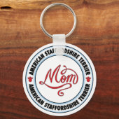 Porte-clés AMERICAN STAFFORDSHIRE TERRIER maman (Recto)