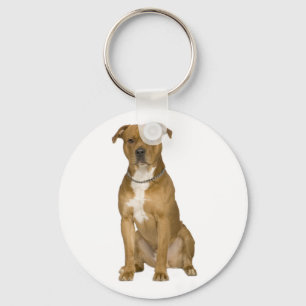 Porte-clés American Staffordshire Terrier  Puppy Dog Keychain