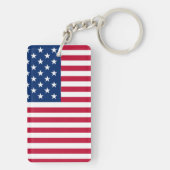 Porte-clés American USA Flag Pride Design-76353 (Dos)