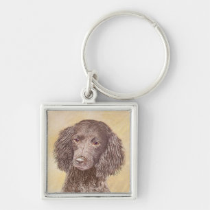 Porte-clés American Water Spaniel Peinture - Original Dog Art