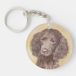 Porte-clés American Water Spaniel Peinture - Original Dog Art