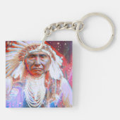 Porte-clés Amérindien Crazy Horse (Dos)