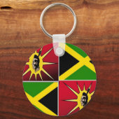 Porte-clés Amérindien et jamaïcain (Recto)