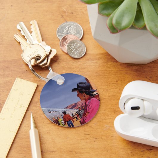 Porte-clés Amérindien vintage à la gare (Bureau)