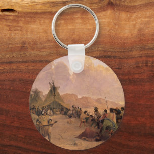 Porte-clés Amérindienne vintage, Medicine Dance par Eastman