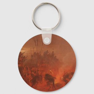 Porte-clés Amérindiens vintages, Danse de Buffalo par Wimar