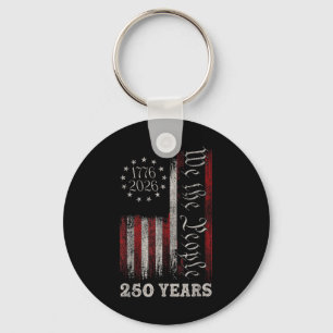 Porte-clés Amérique 250e anniversaire Drapeau américain 250 a