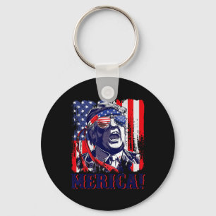 Porte-clés Amérique 4 juillet Drapeau américain Murica Amériq