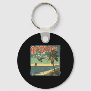 Porte-clés Amérique Du Golfe Des États-Unis Salutation Du Gu