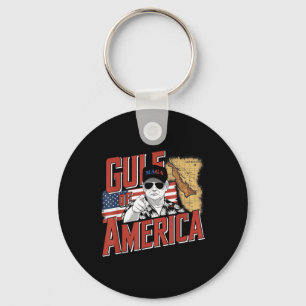 Porte-clés Amérique du Golfe des États-Unis Salutation Trump