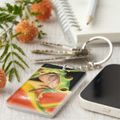 Porte-clés Amérique du Sud, Equateur, Amazonie. Vert clair (Devant droit)