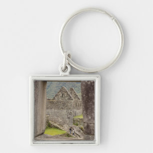 Porte-clés Amérique du Sud, Pérou, Machu Picchu. Deux tourist