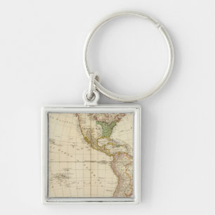 Porte-clés Amérique - Les colonies de tribus indiennes