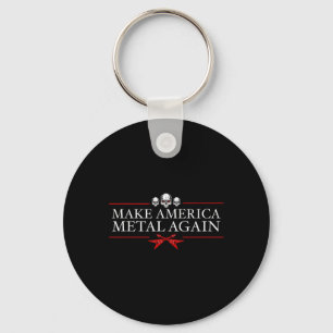 Porte-clés Amérique Metal à nouveau Trump Rock musique forte