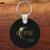 Porte-clés Amérique Totalité 04 08 24 Total Éclipse Solaire 2 (Recto)