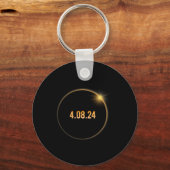 Porte-clés Amérique Totalité 04 08 24 Total Éclipse Solaire 2 (Verso)