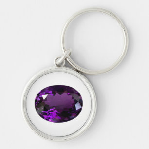 Porte-clés Amethyst Gemstone