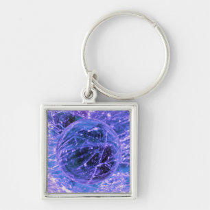 Porte-clés Amethyst Gemstone février Birthstone