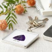 Porte-clés Amethyst Gemstone, Février Birthstone, Purple (Côté)