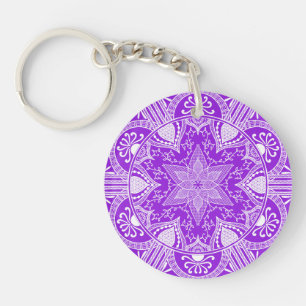 Porte-clés Amethyst Mandala