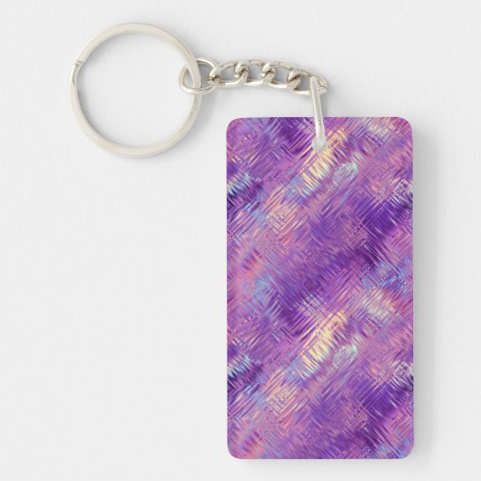Porte-clés Améthyste Purple Crystal Gel Texture (Devant)