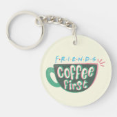 Porte-clés AMIS™ | Café d'abord (Devant)
