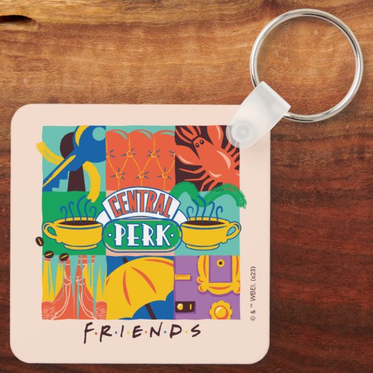 Porte-clés AMIS™ | Central Perk Vibrant Graphic (Verso)