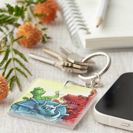 Porte-clés Amis Dinosaur (Devant Droit)