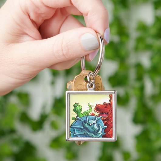 Porte-clés Amis Dinosaur (main)