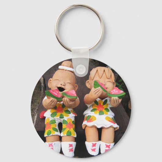 Porte-clés Amis heureux (Recto)