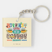 Porte-clés AMIS™ | Mais Premier café Vibrant Graphisme (Dos)