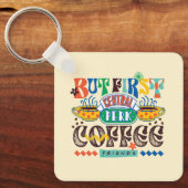 Porte-clés AMIS™ | Mais Premier café Vibrant Graphisme (Recto)