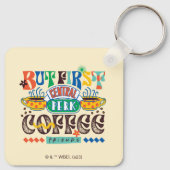 Porte-clés AMIS™ | Mais Premier café Vibrant Graphisme (Dos)