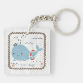 Porte-clés Amis nautiques - Baleine (Dos)