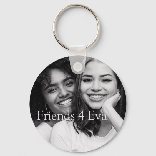 Porte-clés Amis photo customisés 4 Eva (Recto)