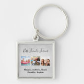 Porte-clés Amis pour toujours BFF photos en argent (Devant)