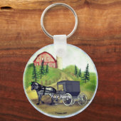 Porte-clés Amish Buggy de retour (Recto)
