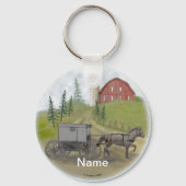 Porte-clés Amish Buggy Visite (Recto)