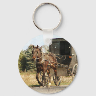 Porte-clés Amish Horse and Buggy