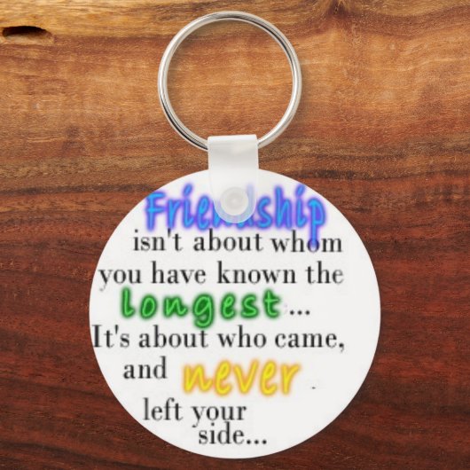 Porte-clés Amitié (Recto)