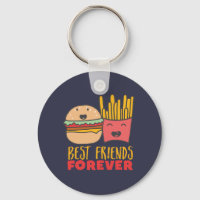 Amitié Burger et Fries Meilleurs amis pour toujour