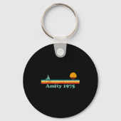 Porte-clés Amity 1975 Retro Sailboat And Sunset Design Idea (Recto)