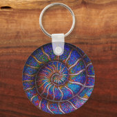 Porte-clés Ammonite binaire (Recto)