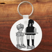 Porte-clés Among Us Denji & Asa  (Recto)