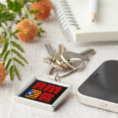 Porte-clés Amor Catalan Love, Catalogne Estelada Drapeau (Côté)