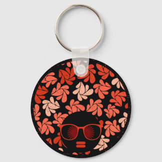 Porte-clés Amour Afro Rouge Corail Oreiller