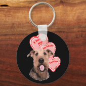 Porte-clés amour airedale (Recto)