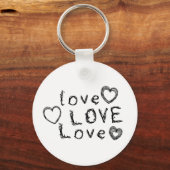 Porte-clés Amour, Amour, Amour (Recto)